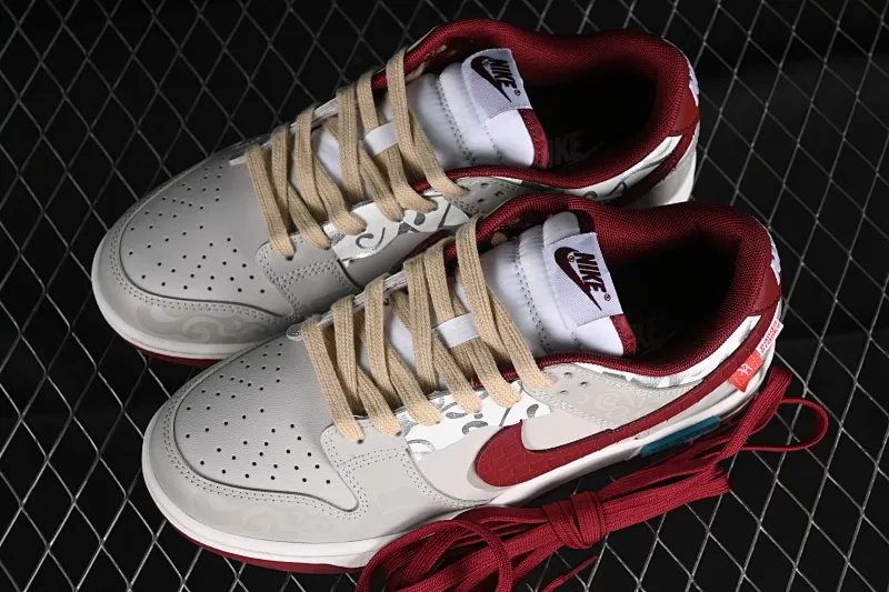 All Categories Nk SB Dunk Series Nk SB Dunk Low Low-top sneakers Nk Dunk Low Panda Prank Year of the Dragon limited team red SB low-top casual sneakers DD1391-601